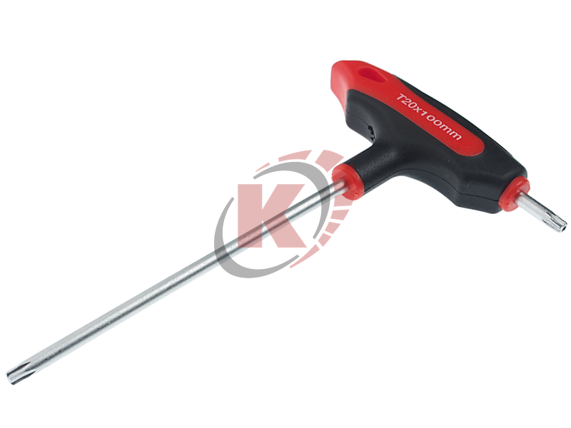 Двусторонний ключ TORX с отверстием и Т-образной рукояткой T20H (JTC-784820)