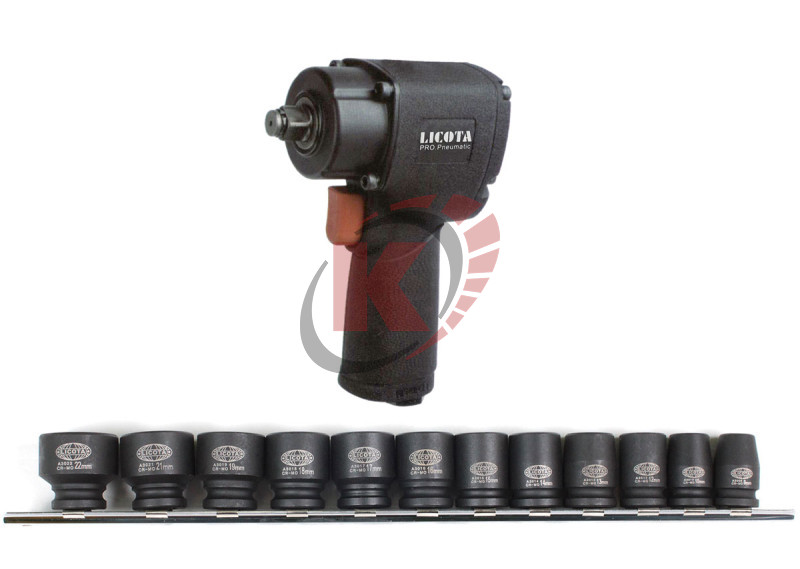 Пневмогайковерт 3/8" 407Nm (PAW-040543) суперкомпакт Licota