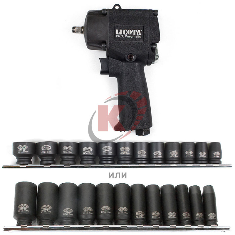 Пневмогайковерт 3/8" 430Nm (PAW-040573) суперкомпакт Licota