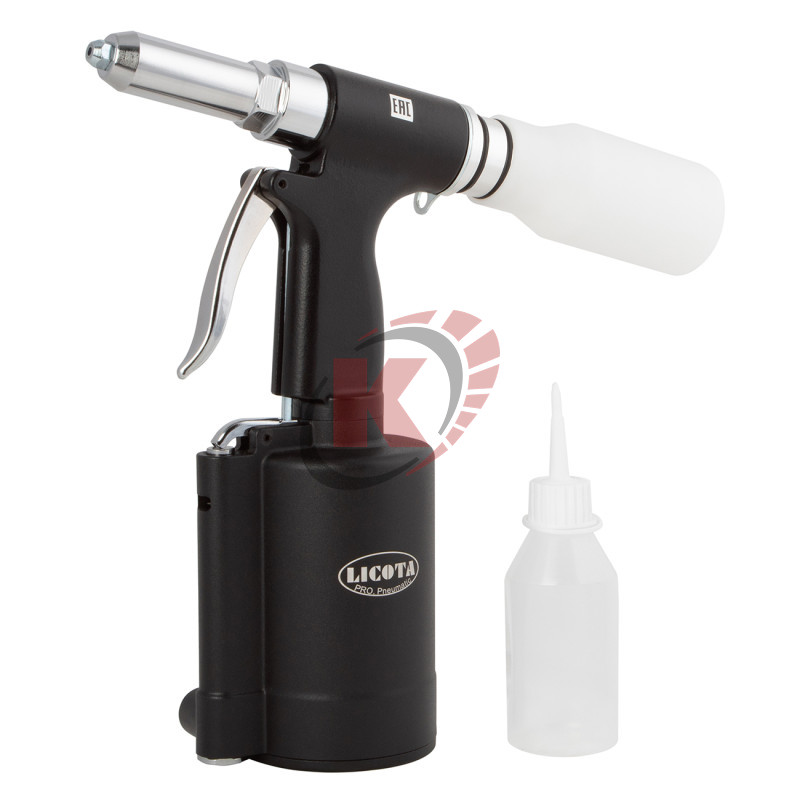 Заклепочник пневмогидравлический до 5 мм набор (PAV-00010KA) Licota