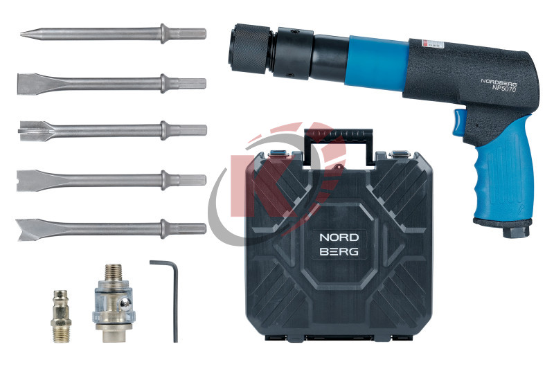 Пневмомолоток с насадками и быстросъемн. держателем (NP5070K) Nordberg