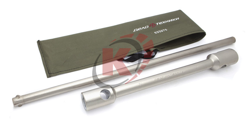 Ключ торцевой 24х27 L=400мм балонный кованый с воротком 600мм (533275) ДТ