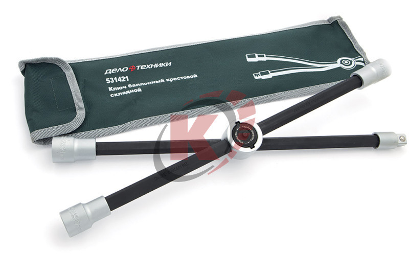 Ключ торцевой балонный крестовой складной 17x19x21ммx1/2" (531421) ДТ