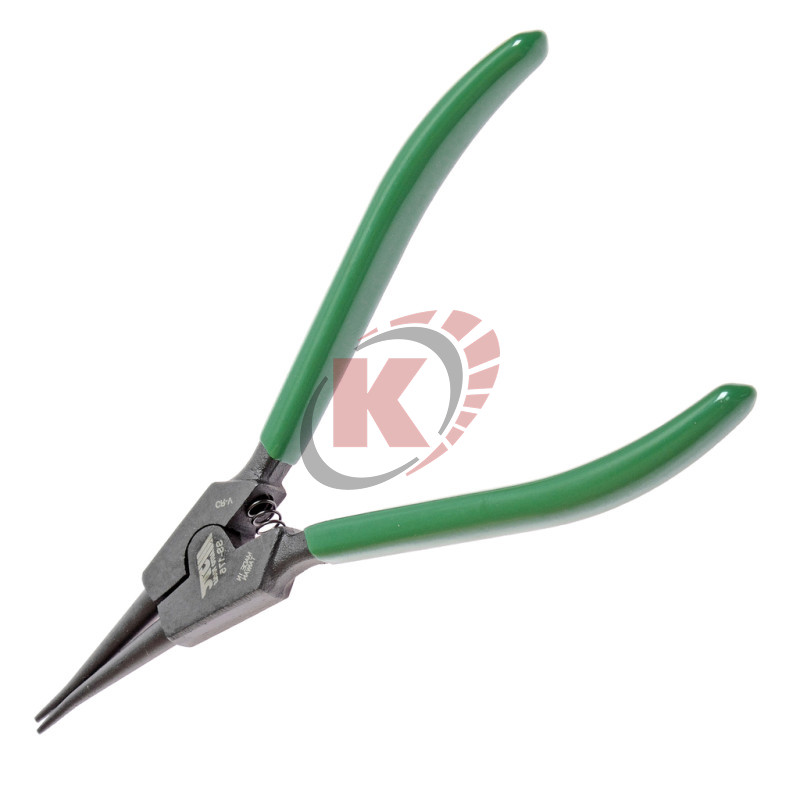 Съемник внешних стопорных колец щипцы прямые длина 175мм (JTC-SS175)