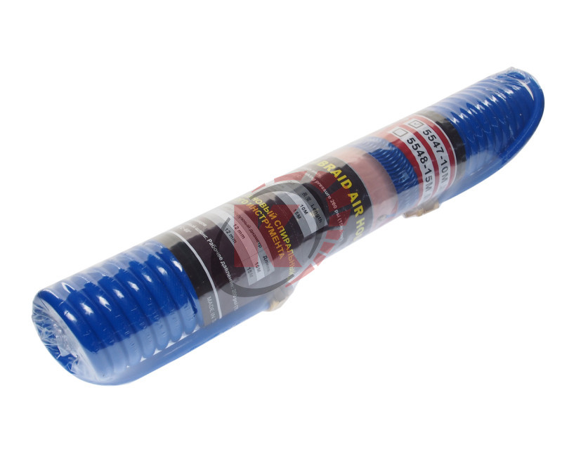 Шланг спиральный воздушный вн. диаметр 8 мм, внеш. диаметр 12 мм L=10 м (JTC-5547)