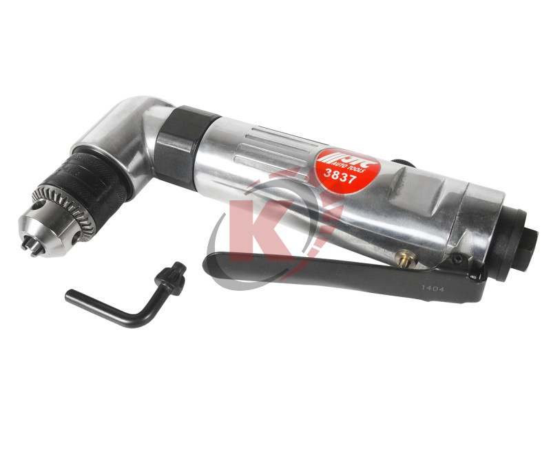 Пневмодрель угловая, патрон 10мм, 1600 об/мин, 90PSI (JTC-3837)