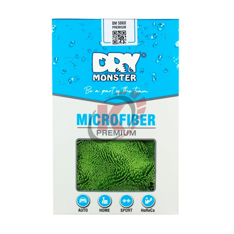 Полотенце для сушки зеленое 50x60 см Dry Monster Premium (Green)