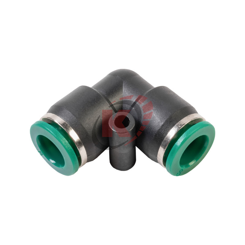 Фитинг угловой соединитель цанга 8мм, пластм. корпус (808550-Г-8-8) Garwin