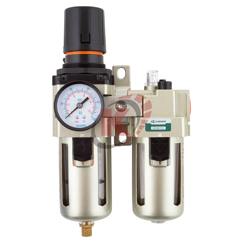 Фильтр с редуктором манометром и лубрикатором (807660-12-5) 1/2" Garwin