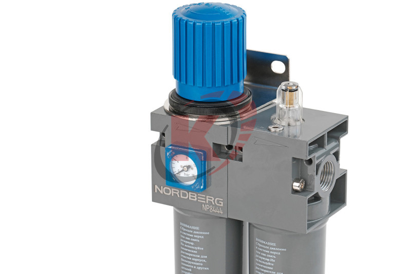 Фильтр с редуктором манометром и лубрикатором (NP8444) 1/2" Nordberg