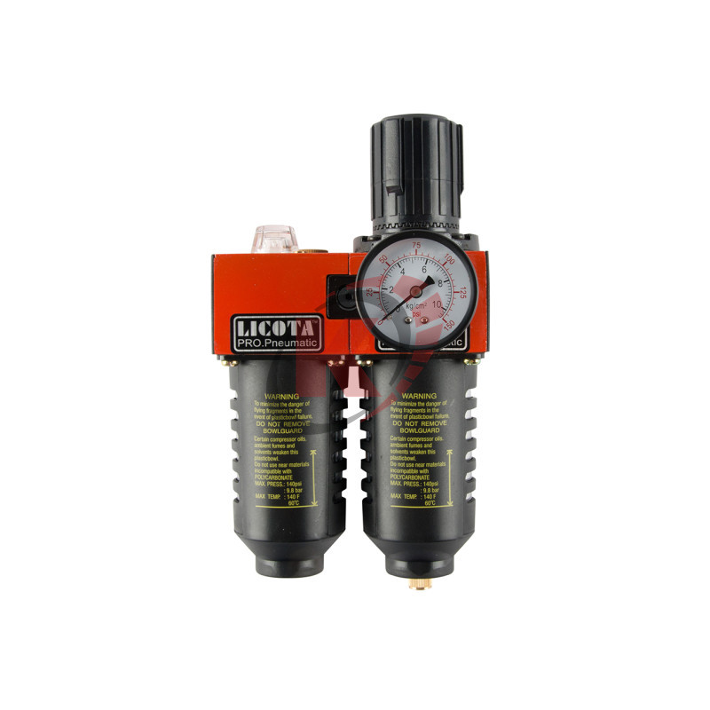 Фильтр с редуктором манометром и лубрикатором (PAP-C615C) 1/2" Licota
