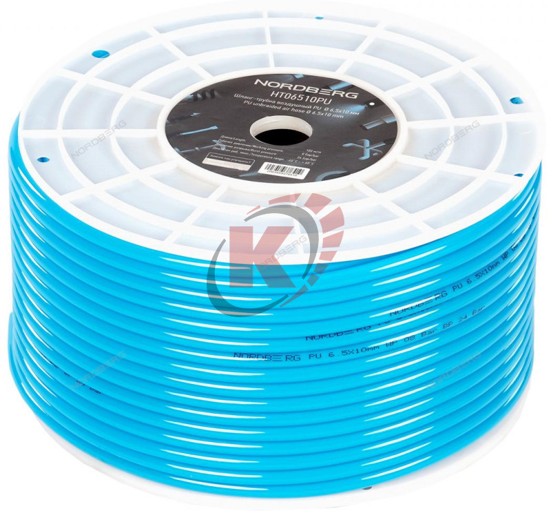 Шланг воздушный трубка PU d=6.5х10 мм бухта 100м (HT06510PU) Nordberg