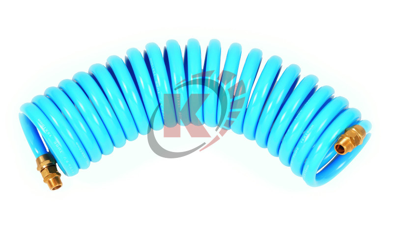 Шланг воздушный витой ПУ 6м d=10х15мм M3/8" (AP-101560MR) Licota