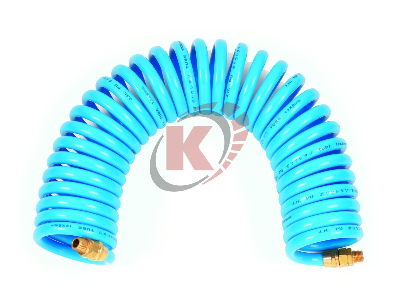 Шланг воздушный витой ПУ 7,5м d=8х12мм M1/4" (AP-801275MR) Licota