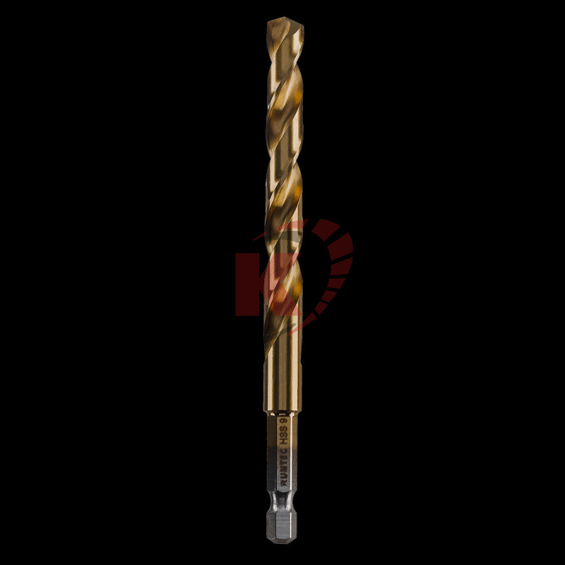 Сверло по металлу HSS-TiN 9 x 125мм HEX 1/4" RT-DS9 Runtec
