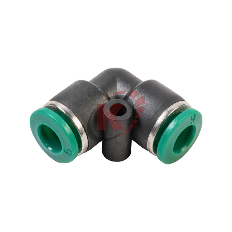 Фитинг угловой соединитель цанга 6мм, пластм. корпус (808550-Г-6-6) Garwin