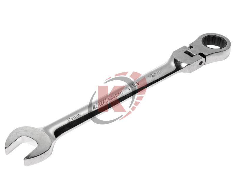 Ключ гаечный комбинир. 19х19 трещоточный шарнирный (JTC-3459)