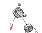 Пружина возвратная для пневмомолотка (NP5065#20) Nordberg
