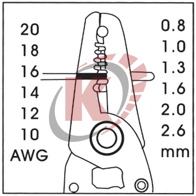 Клещи для снятия изоляции 0,2-0,8мм (ACP-20001) Licota