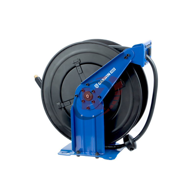Катушка пневмошланга 15м 10мм 24 bar 3/8" ГП на стальной катушке (808810-15-10) Garwin