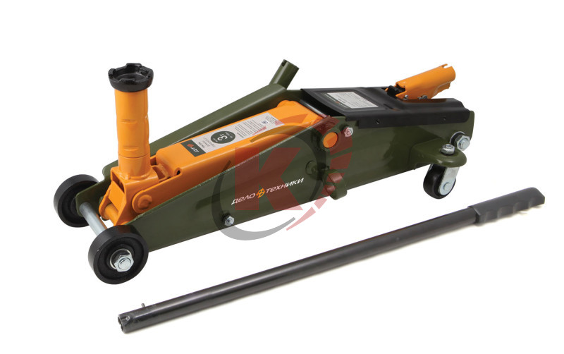 Домкрат подкатной 3 тонны, 150—530 мм (904334) ДТ