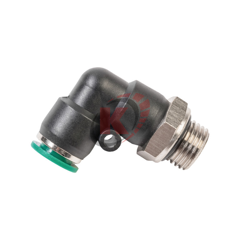 Уголок M1/4" цанга 8мм, пластм. корпус (808520-Г-8-14-1) Garwin