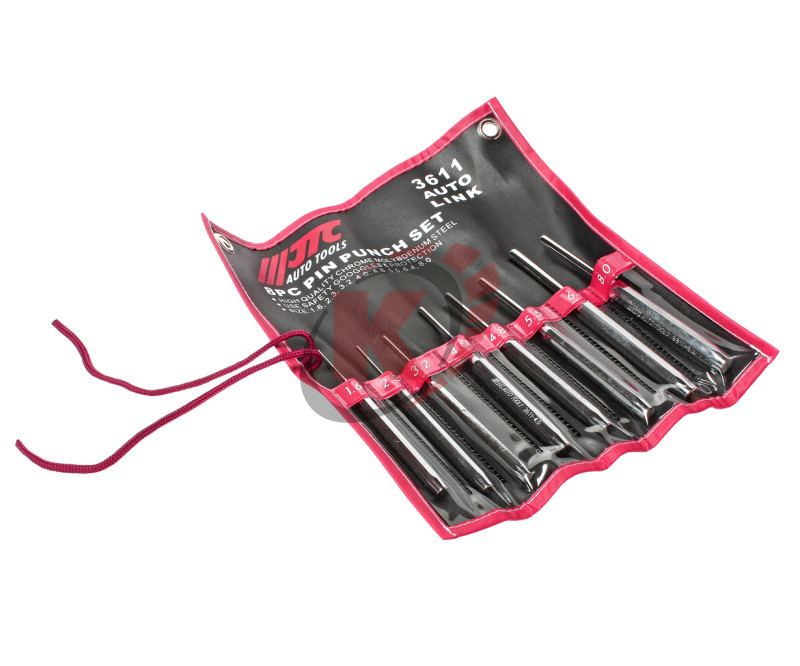 Набор выколоток 1.6-8мм 8пр. в сумке (JTC-3611)