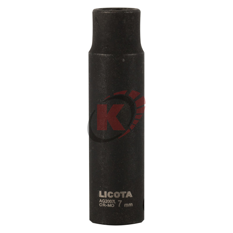Головка торцевая 6гр. 1/4" S=7мм L=50мм ударная магнитная (AG2007L) Licota