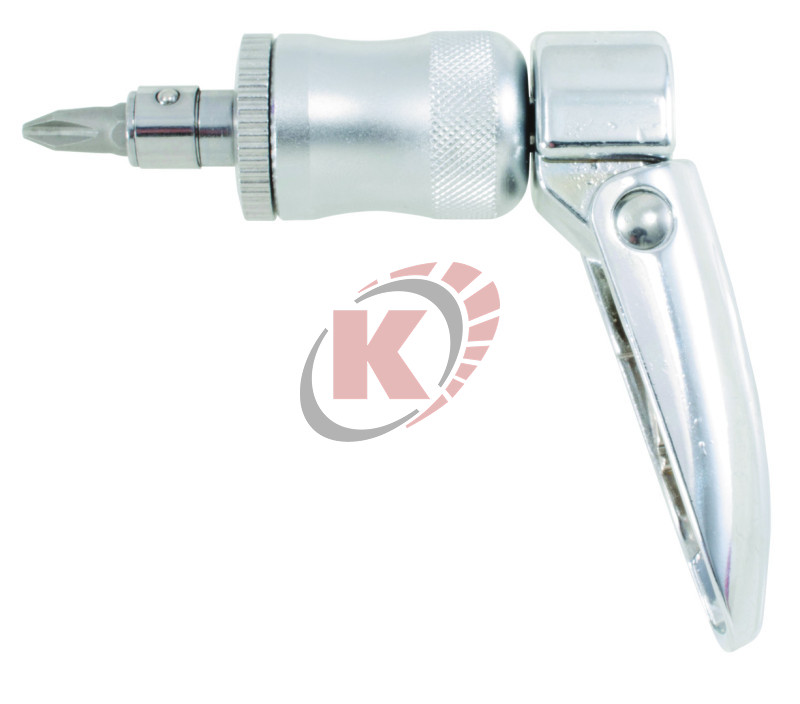 Отвертка трещеточная под биты (ABD-033K1) Licota