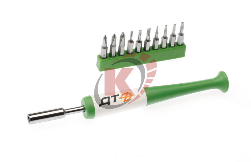 Отвертка универсальная со вставками 1/8", 11пр. (700011) ДТ