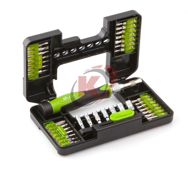 Отвертка цанговая для точных работ с битами 37пр. (786137) ДТ