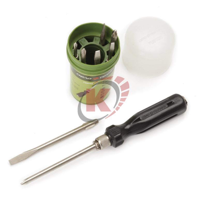 Отвертка цанговая с вставками 8пр. (708080) ДТ