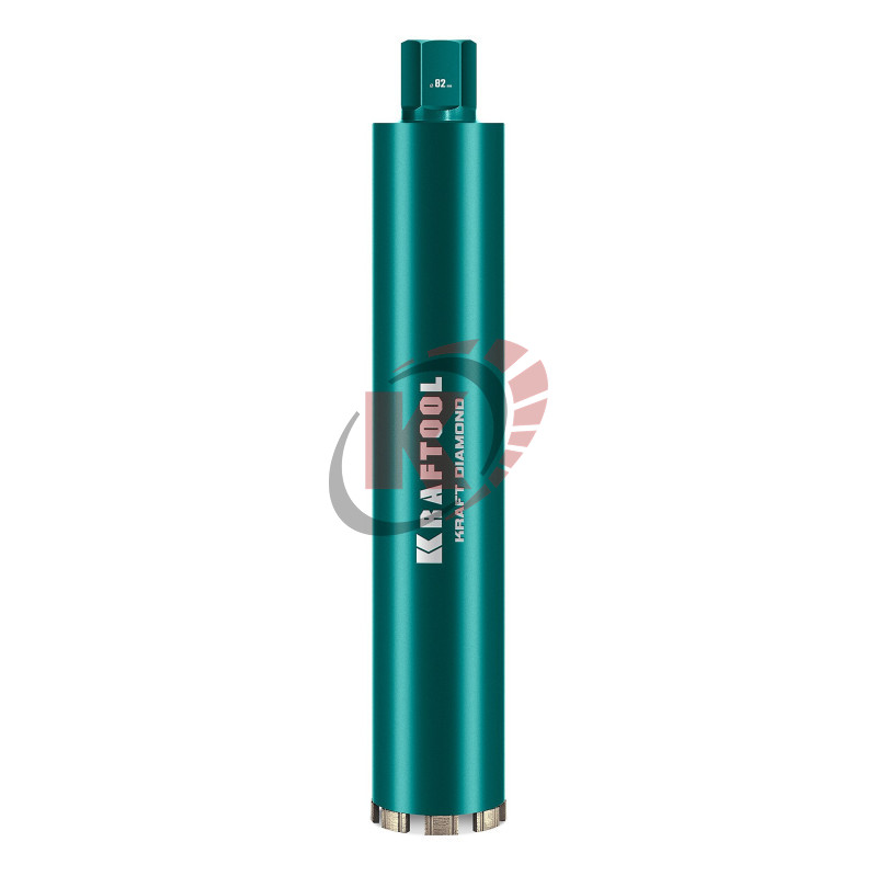 Коронка алмазная по железобетону 82 мм 450 мм, 1 1/4″ (29825-082) KRAFTOOL