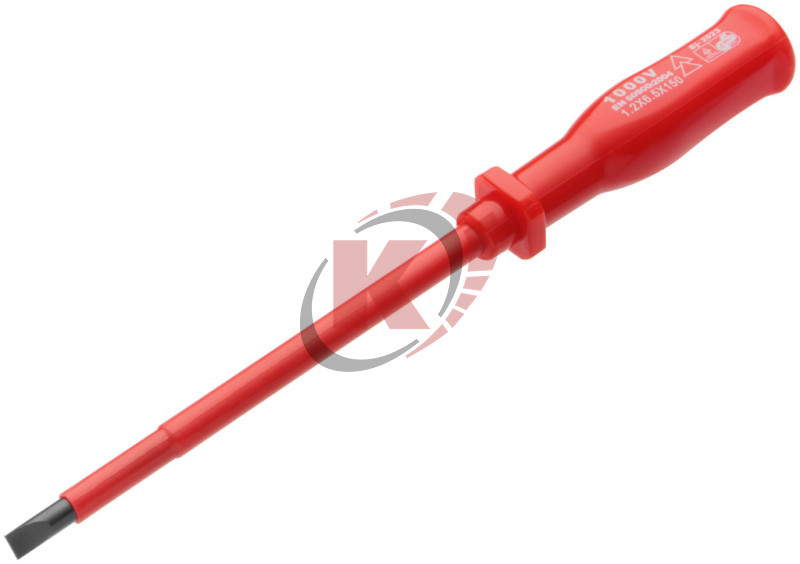 Отвертка шлицевая 6,5х150 1000V (55804) FIT