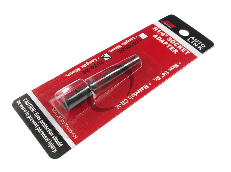 Адаптер с шестигр. 1/4" на квадрат 1/4" 65мм (JTC-7670-2C) JTC