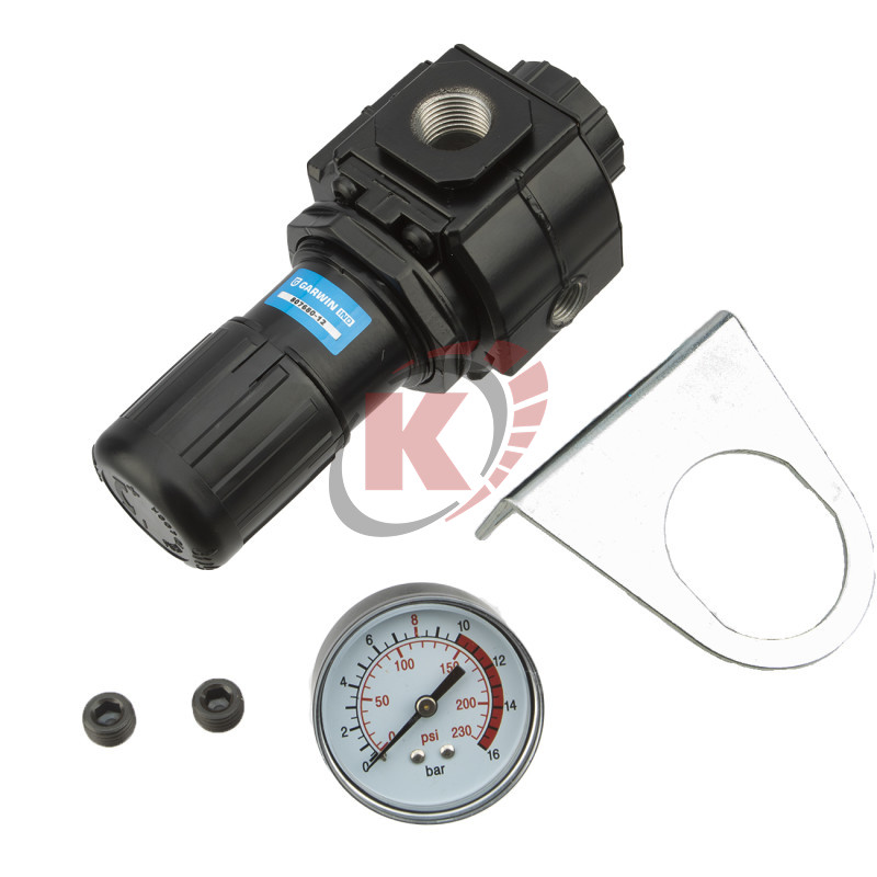 Регулятор давления воздуха с манометром 16bar 1/2 5микрон (807680-12) Garwin
