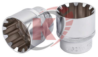 Головка торцевая SPLINE 1/4" M12 L=25мм (P2012) Licota