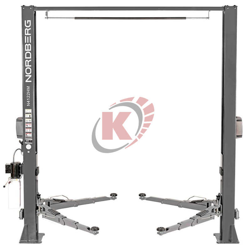 Подъемник двухстоечный 4т, с верхней синхронизацией 380В серый (N4122HM-4G) Nordberg