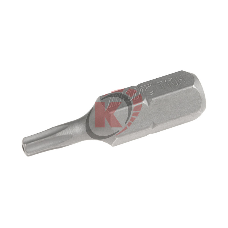 Бита TORX T10 L=25мм 1/4" с отверстием (JTC-1142510)