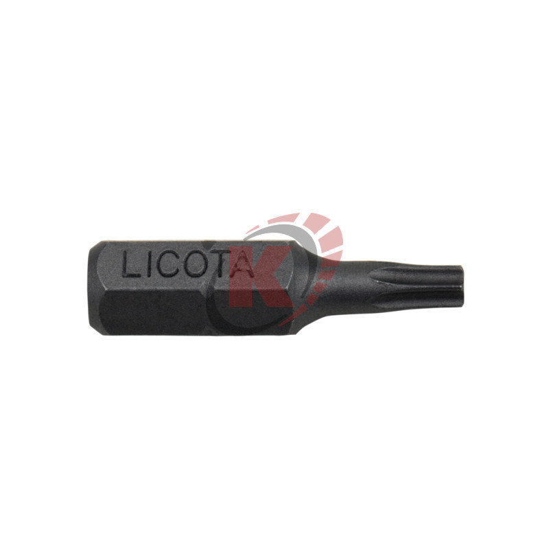 Бита TORX T15 L=25мм 1/4" с отверстием (BTT102515) Licota