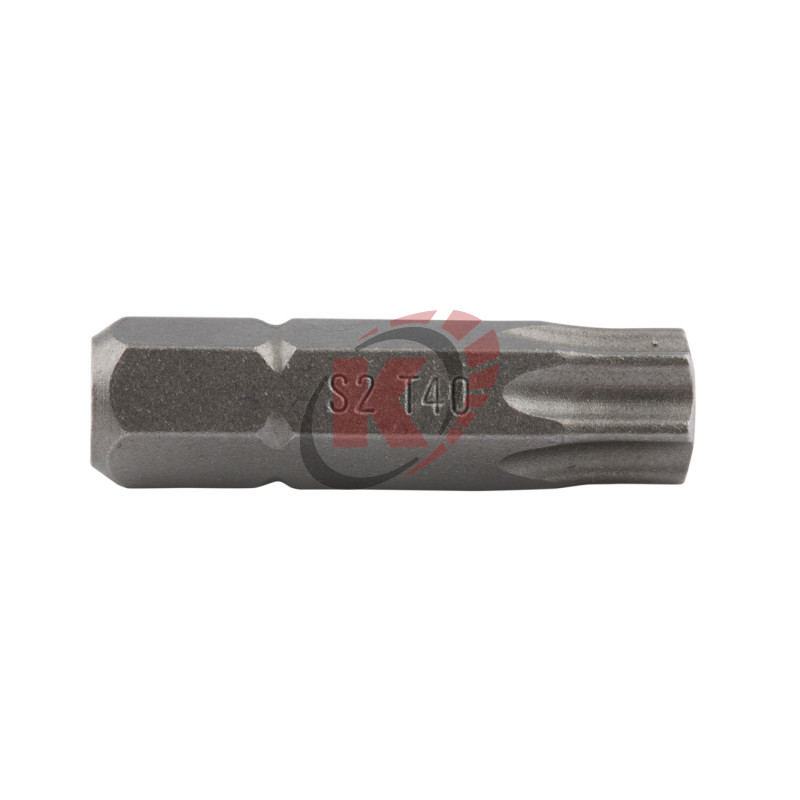 Бита TORX T40 L=25мм 1/4" с отверстием (BTT102540) Licota