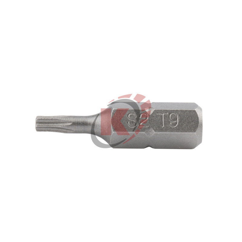 Бита TORX T9 L=25мм 1/4" с отверстием (BTT102509) Licota