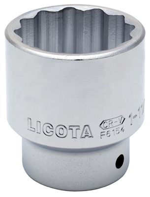 Головка торцевая 12гр. 1" S=2"-3/16" L=80мм (F81070) Licota