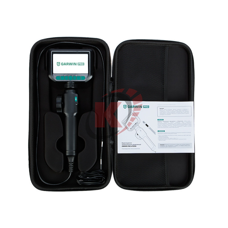 Видеоэндоскоп управляемый, 4,3", 1м, двойная камера 6мм поворачиваемая на 360° (A70200) Garwin