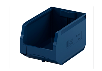 Ящик (лоток) полимерный 12.404.1.61 (350х225х200) синий Iplast