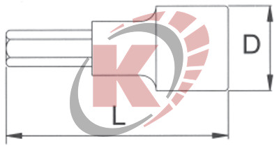Бита-насадка HEX H4 L=37мм 1/4" (H2H040) Licota