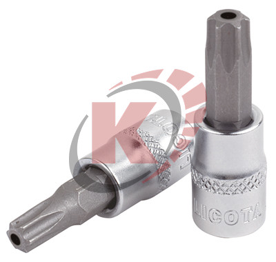 Бита-насадка TORX T45 L=55мм 1/2" с отверстием (H4TT045) Licota