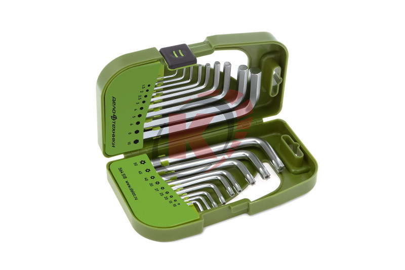 Набор ключей Г-обр. HEX и TORX 18пр в холдере (564508) ДТ