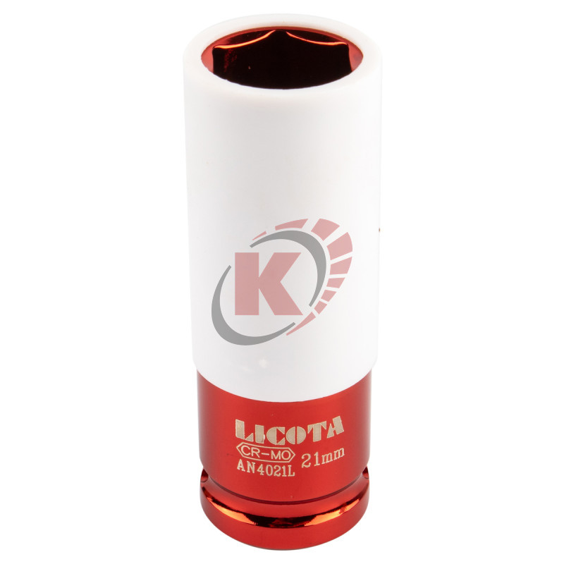 Головка торцевая 6гр. 1/2" S=21мм L=78мм ударная для литых дисков (AN4021L) Licota