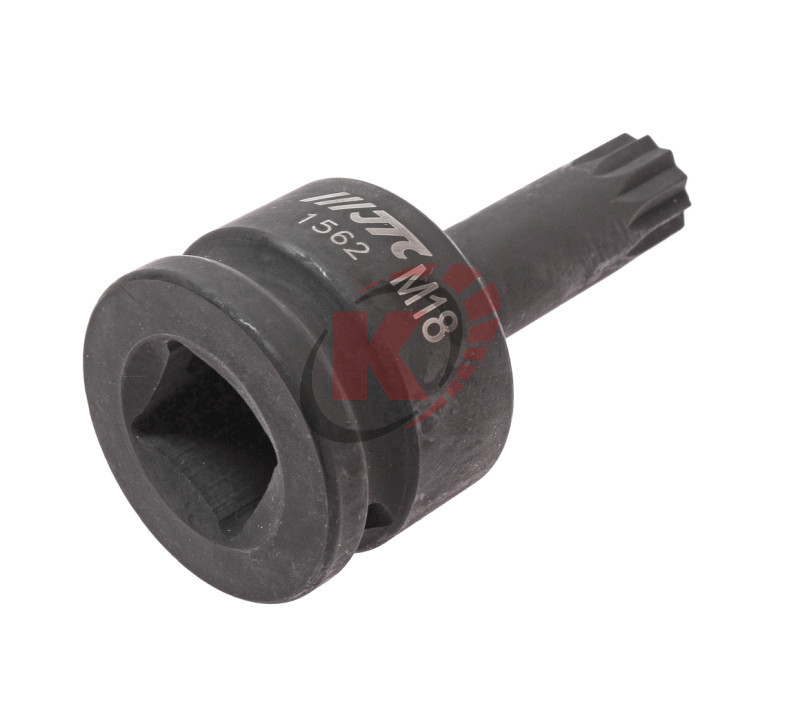 Насадка ударная SPLINE 3/4" x M18 длина 88мм для болтов задней полуоси VW, AUDI (JTC-1562)